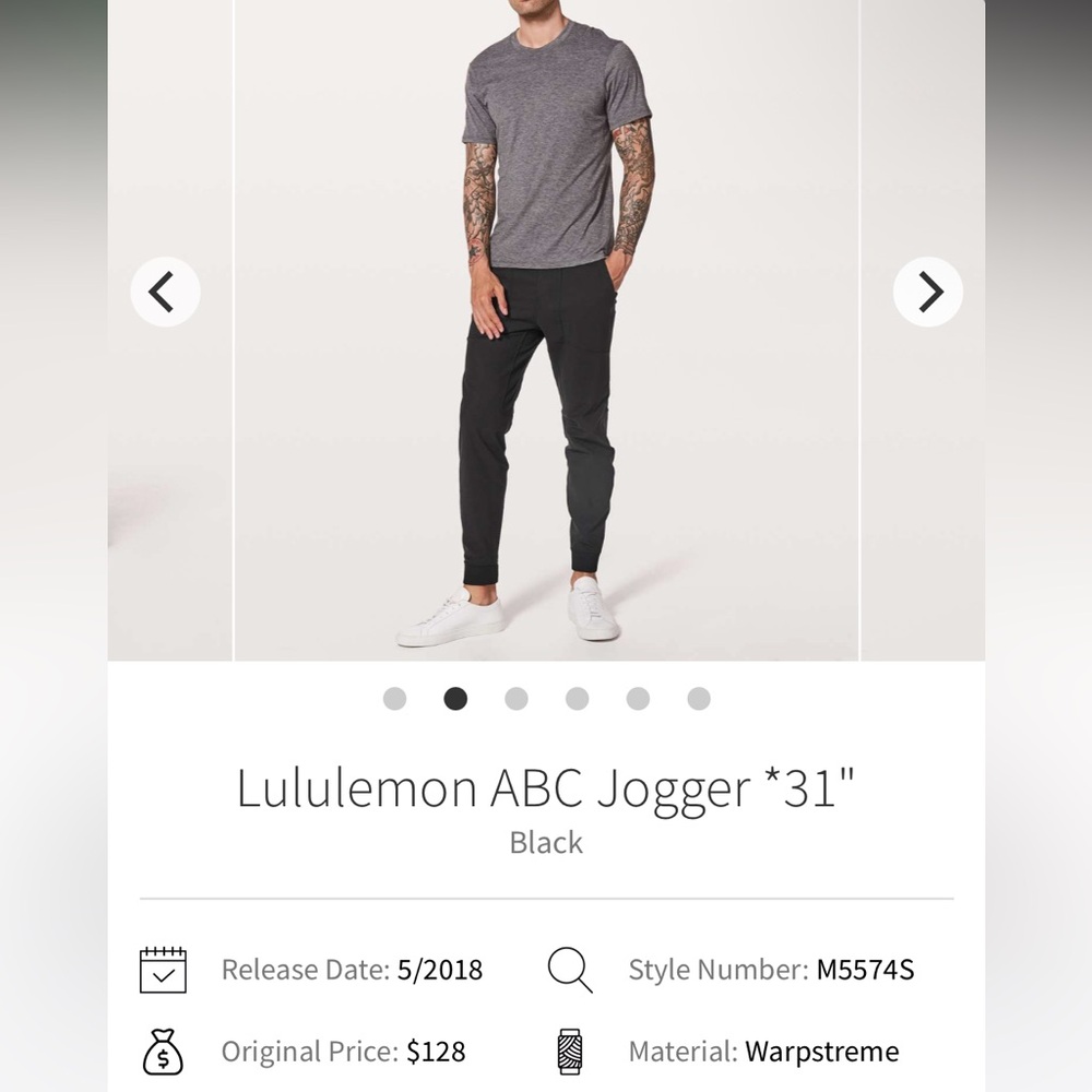 lululemon athletica ABC Joggers *31” - Picture 2 of 10